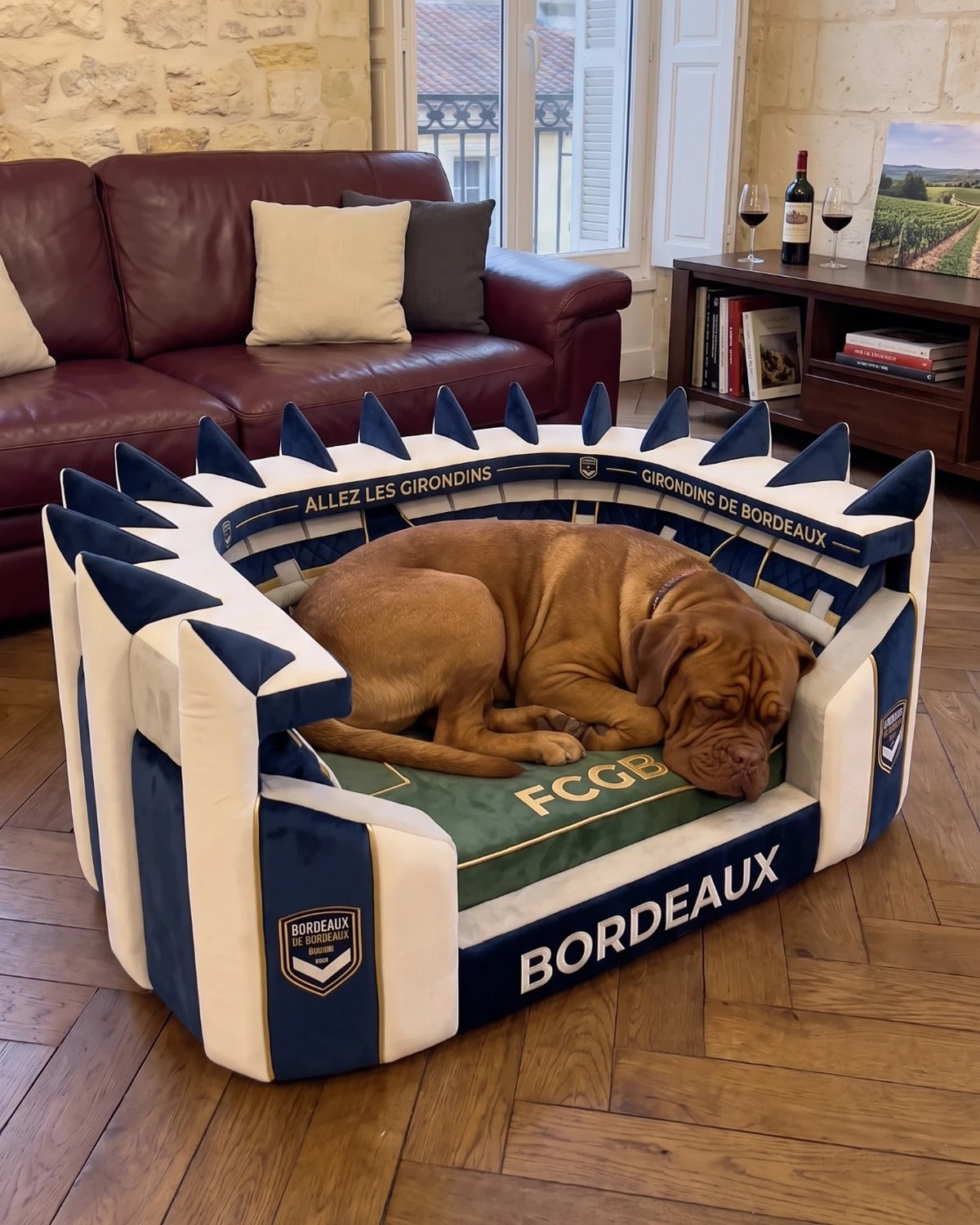 Stadium Dog Bed – Bordeaux